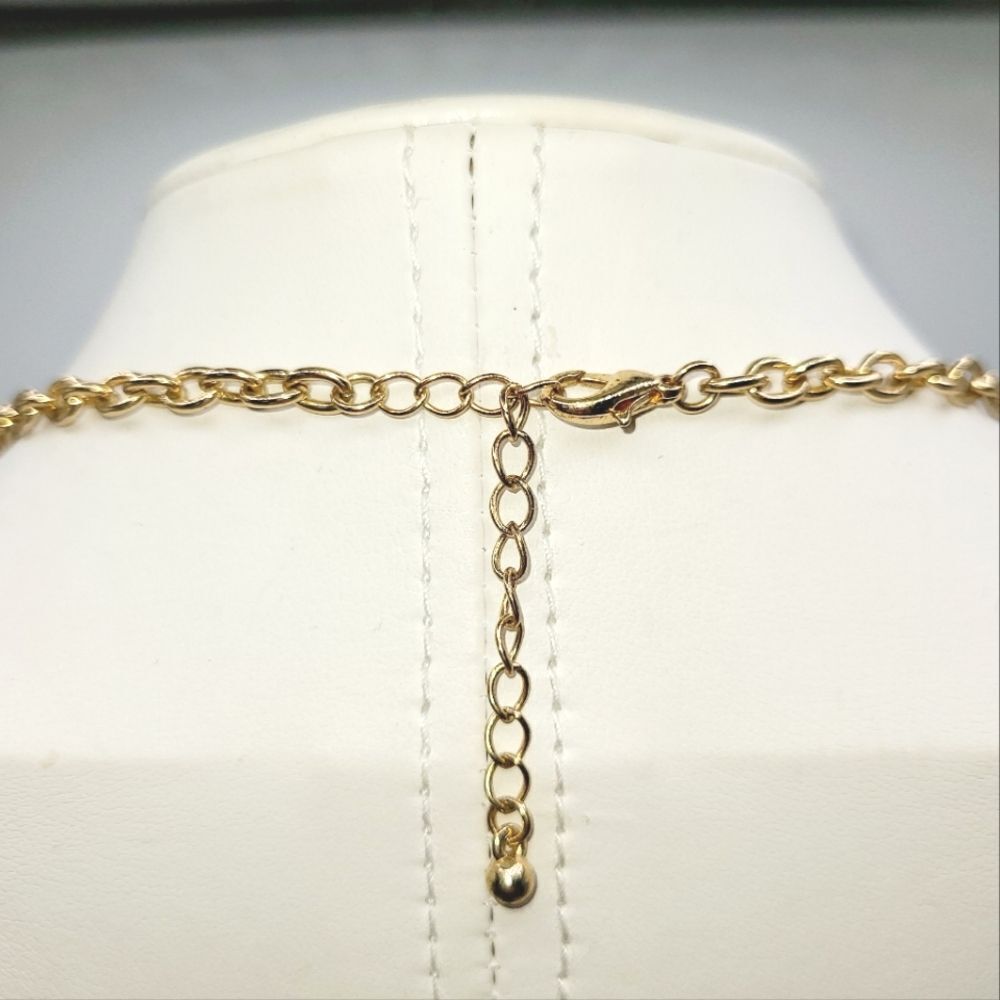 Gold Statement Necklace - Picture 4 of 7